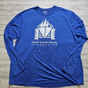 Jackie Joyner-Kersee Foundation Blue Long Sleeve T-Shirt Men's 2XL